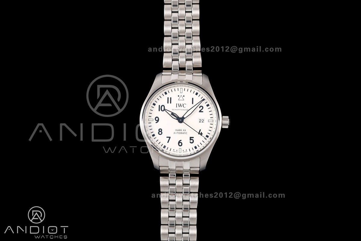 Mark XX MZF 1:1 Best Edition White Dial on SS Bracelet A2892